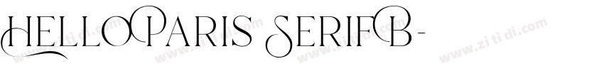Hello Paris Serif B字体转换 Hello Paris Serif B字体转换